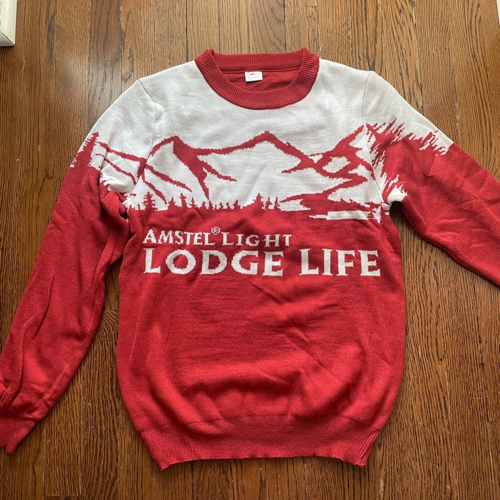Amstel Light Lodge Life sweater - unique can’t buy anywhere!